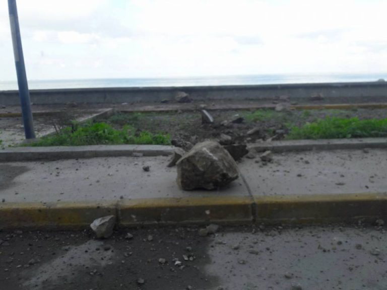 Un autre éboulement à Aokas