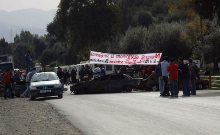 Blocage route