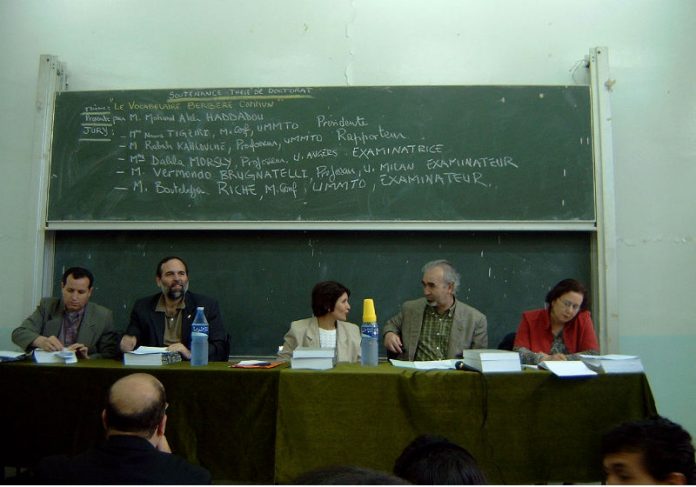 soutenance de thèse en linguistique berbère en 2003