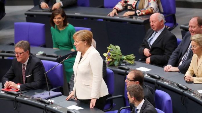 Angela Merkel au Bundestag