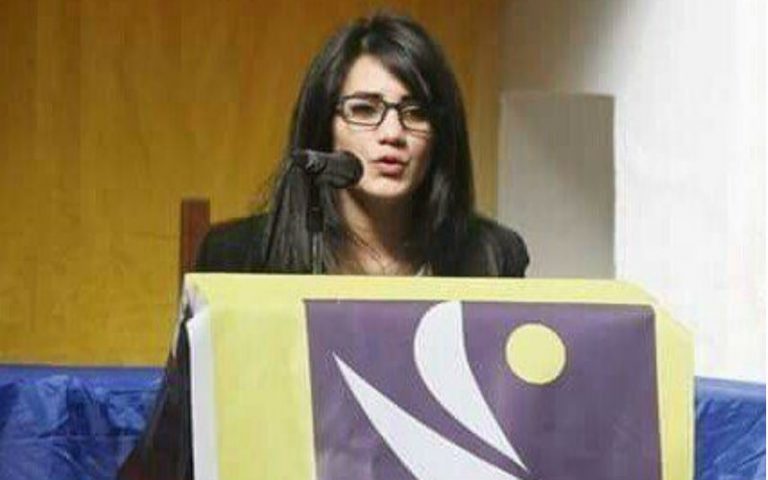 Wassila Boughari la secrétaire nationale du RCD au mouvement associatif