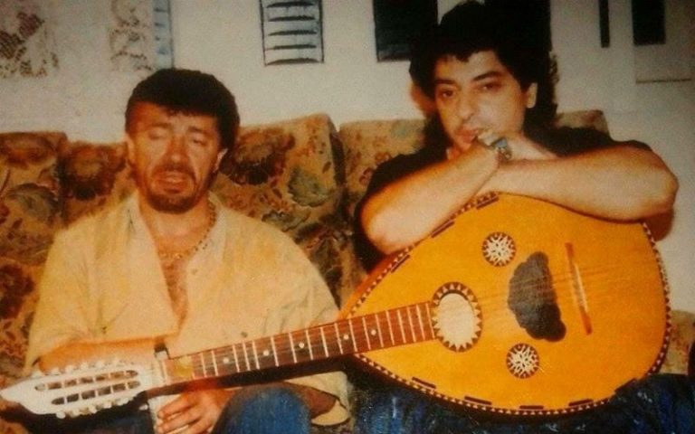 Salah Boukhtouche avec Lounès Matoub