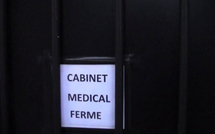 Cabinet médical fermé