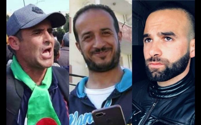 Les trois manifestants, Merzoug Touati, Yanis Adjlia et Amar Berri, en détention provisoire