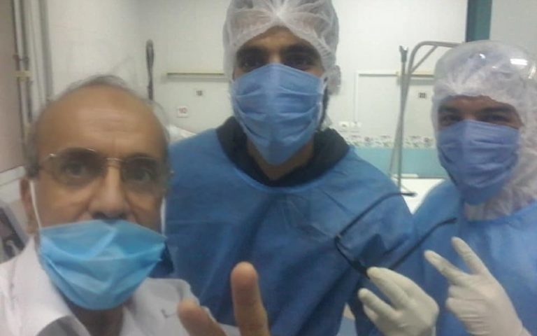 Belaid TAGRAWLA juste avant sa sortie de l'hôpital