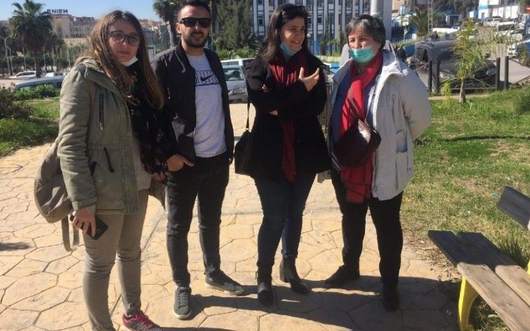 Samira MESSOUCI avec ses avocats