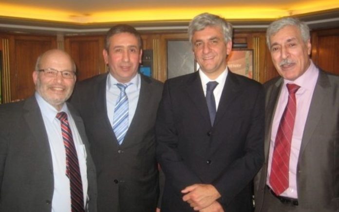 Ferhat Mehenni, Hervé Morin, Lyazid Abid, Ahsene Ammour.
