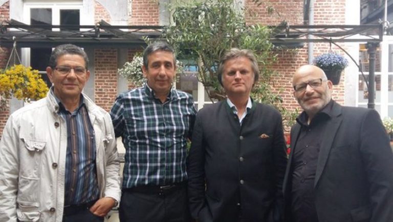 Lyazid Abid avec Maître Philippe CHANSAY WILMOTTE, Hsen Ammour et A. Amrioui