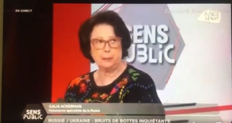 L’historienne GALIA ACKERMAN sur public Sénat