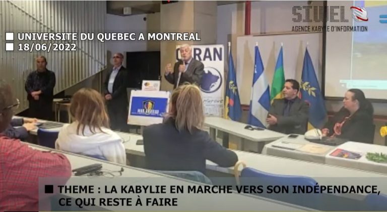 Ferhat Mehenni à Montreal
