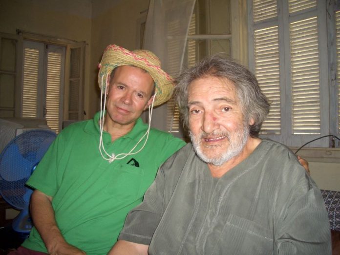 Abderahmane Bougermouh avec Dr A. Kebaili, à Ifri en 2007
