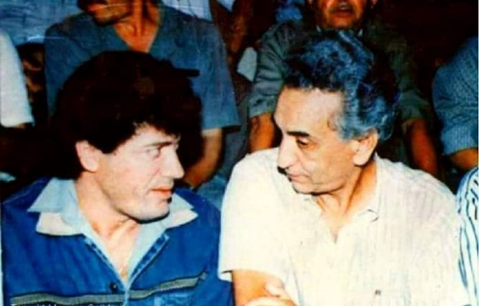 Hocine Aït Ahmed et Matoub Lounès