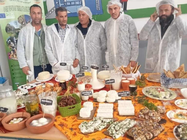 Fromages fabriqués par les stagiaires.