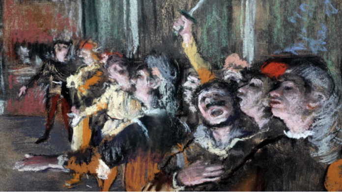 Les Figurants ou Choristes, tableau d'Edgar Degas