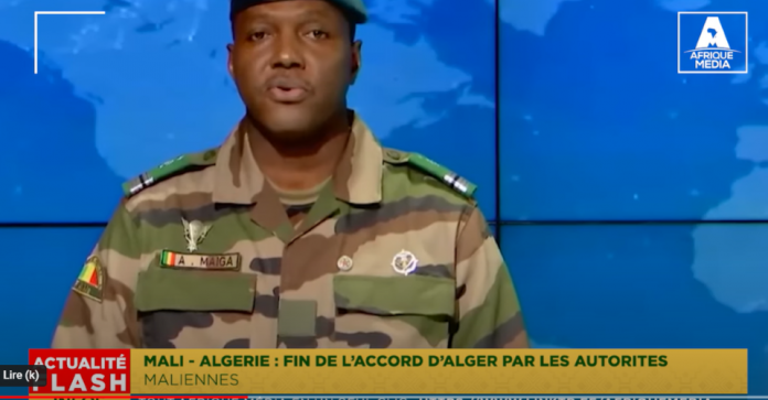 La Mali met fin aux accords d'Alger