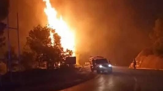 Feu de forêt à Djaâfra et ses alentours