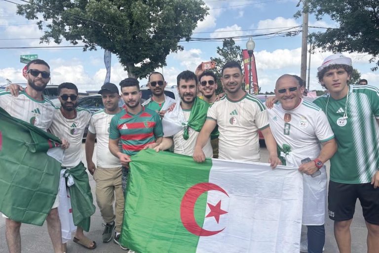 Les supporters algériens a Kansas