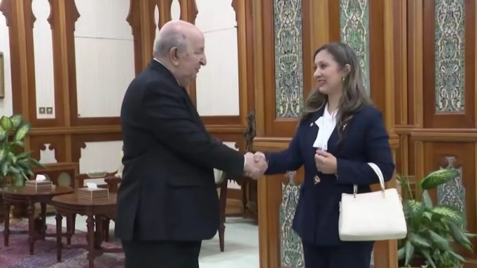 Abdelmadjid Tebboune avec la présidente de l’Assemblée populaire nationale (APN), Khalida Boufedeche